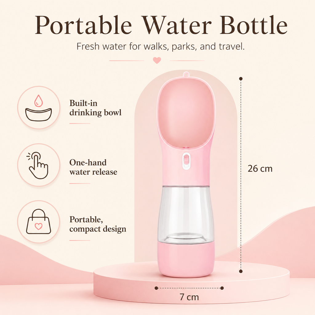 Veilloire HydrateGo™ Portable Dog Water Bottle