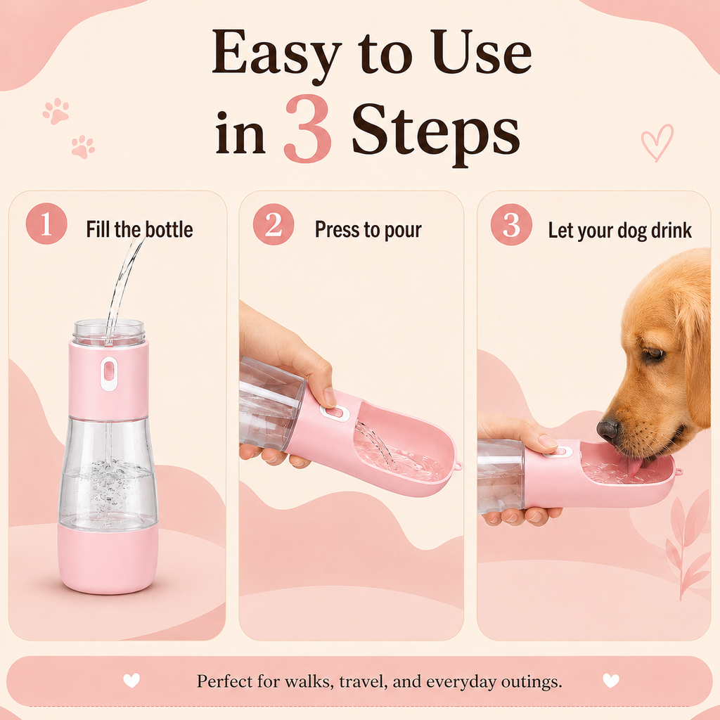Veilloire HydrateGo™ Portable Dog Water Bottle