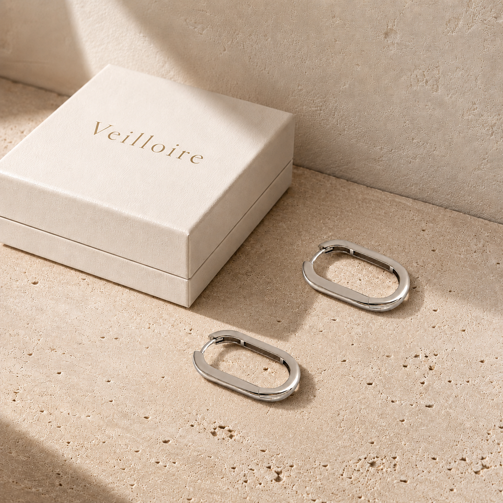Ondine - Oval Hoop Earrings