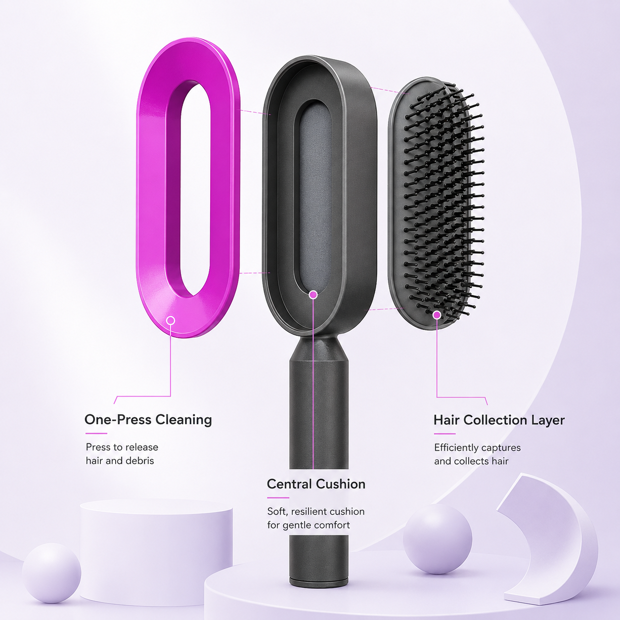 Veilloire Self-Cleaning Brush